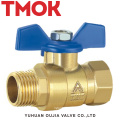 brass color long handle chrome plated ball valve